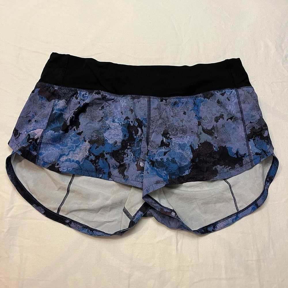 Lululemon Blue Speed Up Low Rise 2.5” Lined Short